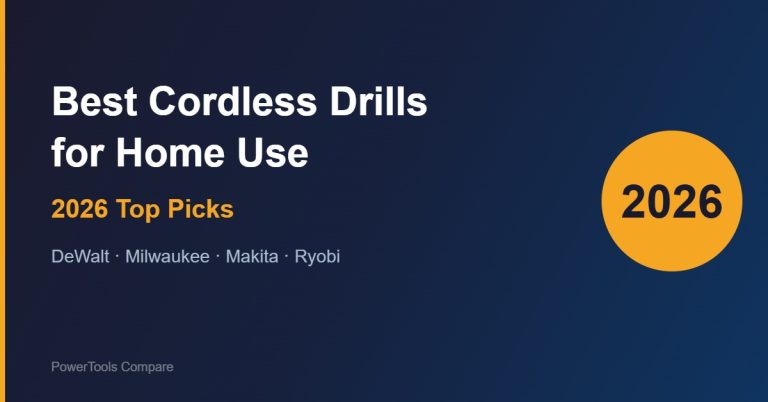 Best Cordless Drills for Home Use in 2026: Top 4 Picks