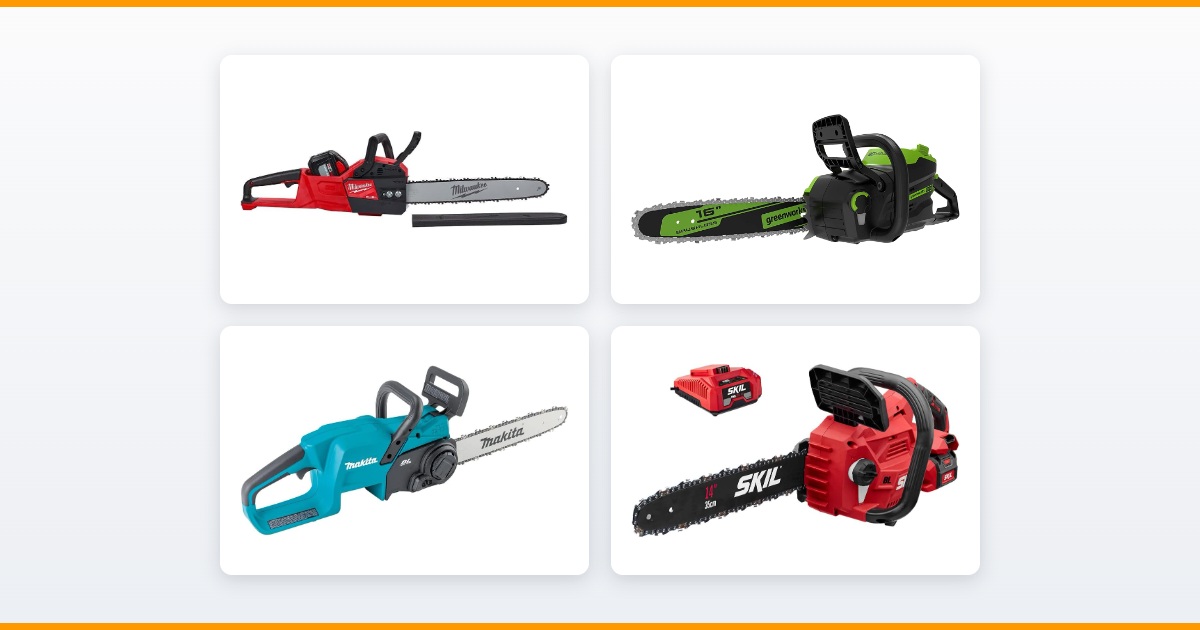 Milwaukee M18 FUEL, Greenworks 80V, Makita XCU11Z and SKIL PWR CORE 40 cordless chainsaws compared for 2026